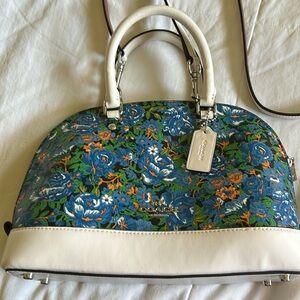 Coach Blue Floral Crossbody